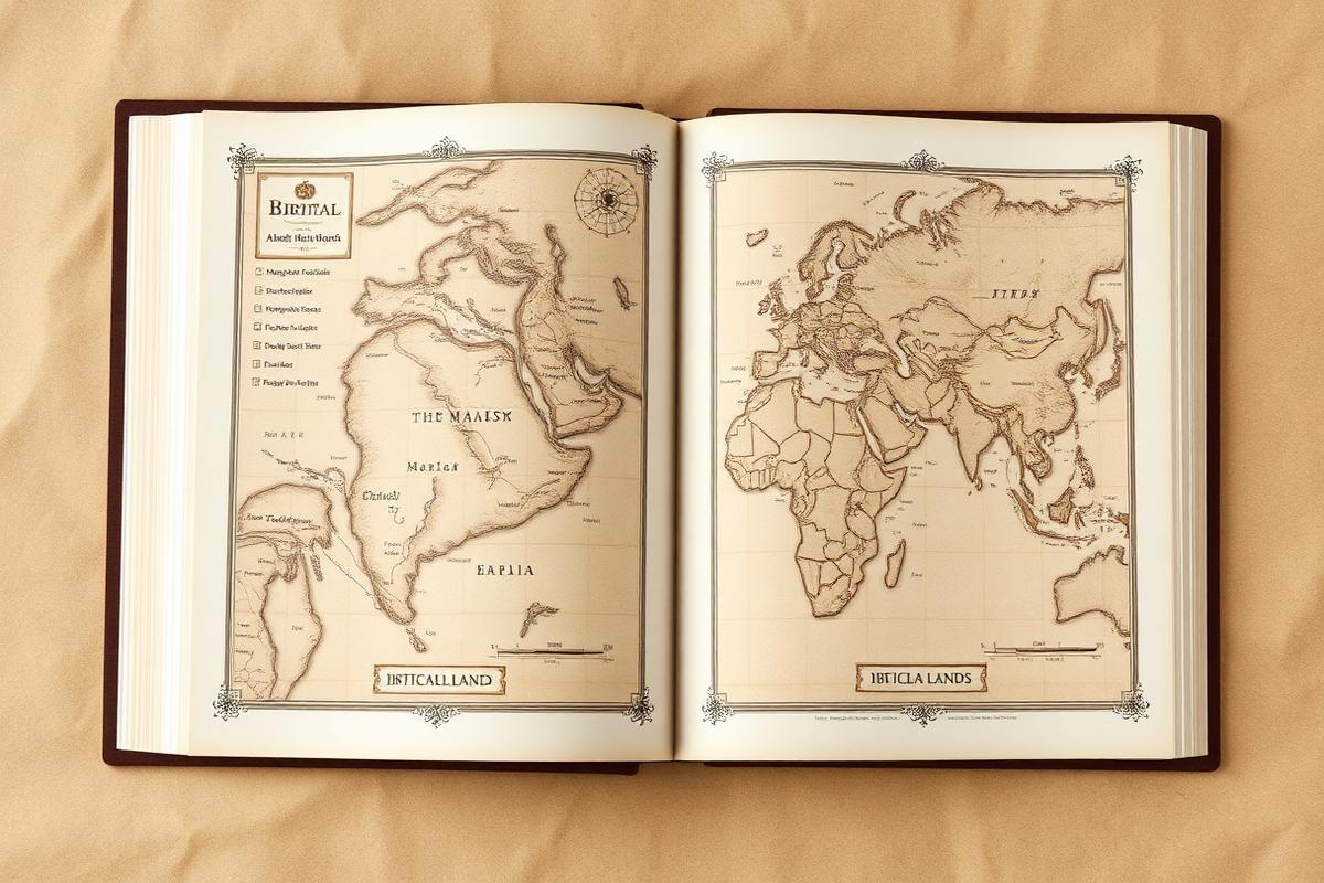 Mapa de las regiones bíblicas